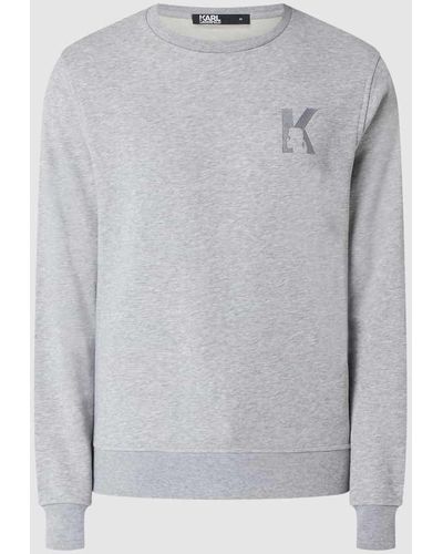 Karl Lagerfeld Sweatshirt aus Baumwollmischung - Grau