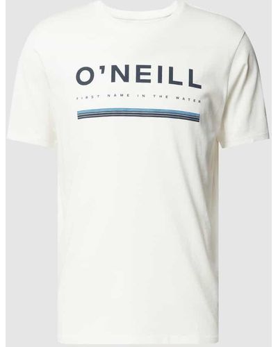 O'neill Sportswear T-Shirt mit Label-Print Modell 'ARROWHEAD' - Weiß