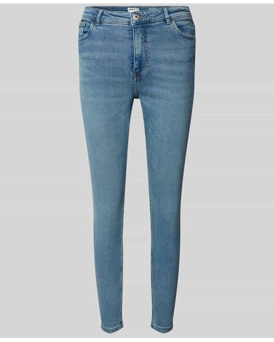 Jake*s Skinny Fit Jeans im 5-Pocket-Design - Blau