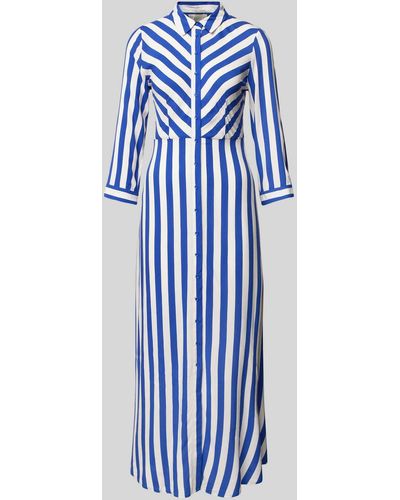 Y.A.S Maxi-jurk Met Knoopsluiting - Blauw