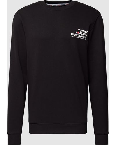 Tommy Hilfiger Sweatshirt mit Rundhalsausschnitt Modell 'ENTRY GRAPHIC' - Schwarz