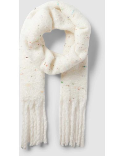 Ichi Schal mit Allover-Muster Modell 'ANINA' - Weiß