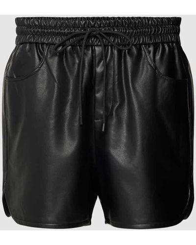 Esprit Shorts aus Visksoe mit elastischem Bund - Schwarz