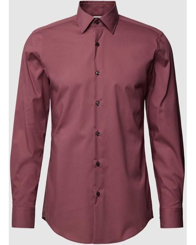BOSS Regular Fit Zakelijk Overhemd Met Kentkraag - Rood