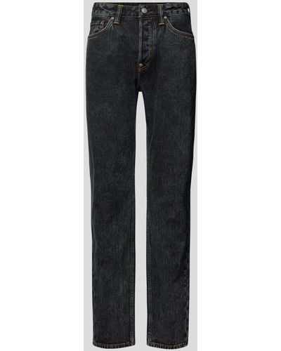 Evisu Jeans im 5-Pocket-Design - Schwarz