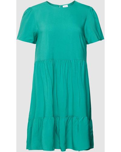 Vila Mini-jurk Met Knoopsluiting - Groen