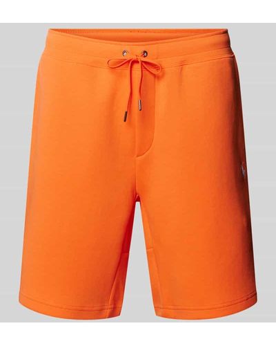 Polo Ralph Lauren Regular Fit Sweatshorts mit Logo-Stitching - Orange