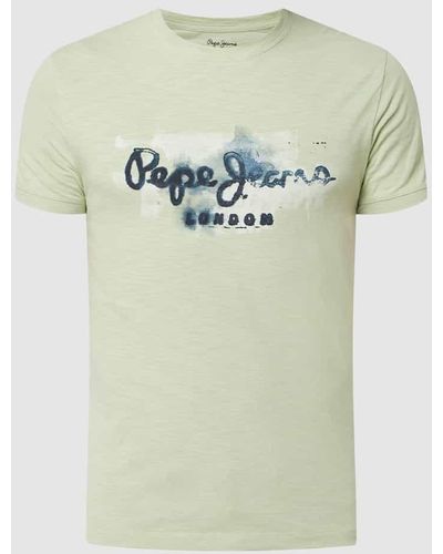 Pepe Jeans T-Shirt aus Baumwolle Modell 'Golders' - Grün