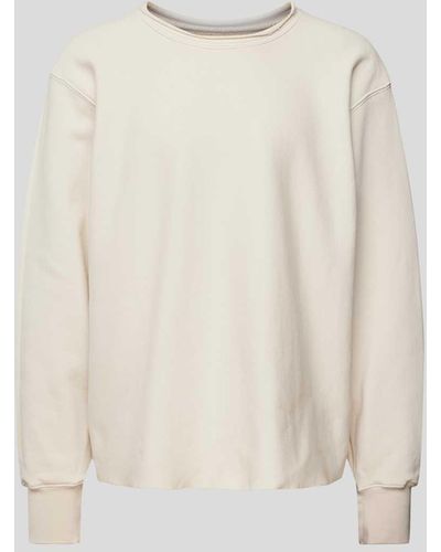 Les Tien Sweatshirt im Used-Look - Weiß