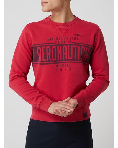 Aeronautica Militare Sweatshirt Met Logoprint - Roze