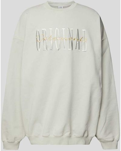 Vetements Oversized Sweatshirt mit Label-Detail - Weiß