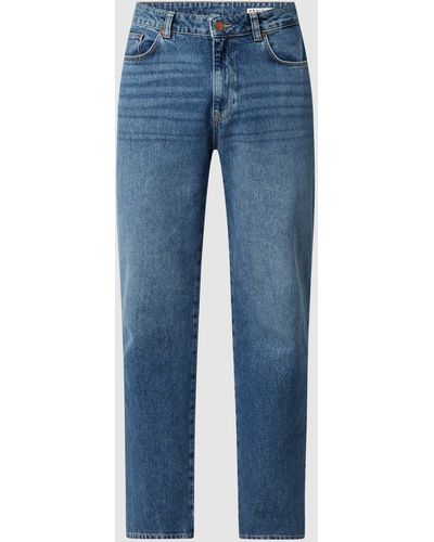 Review Straight Leg Jeans - Blau