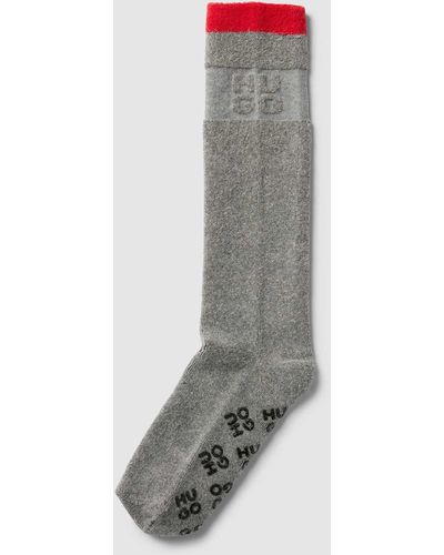 HUGO Sokken Met Labeldetails - Grijs