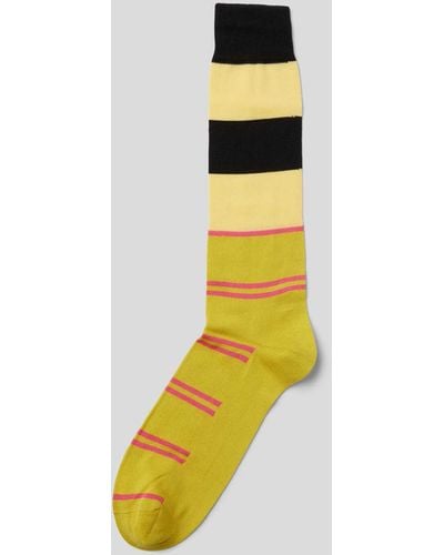 Marni Socken mit Streifenmuster - Gelb