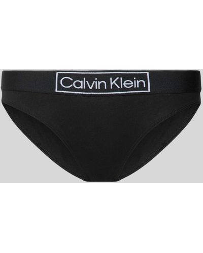Calvin Klein Slip mit elastischem Logo-Bund - Schwarz