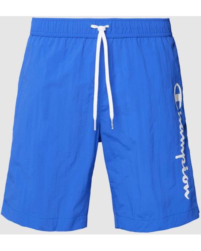 Champion Shorts mit elastischem Bund - Blau