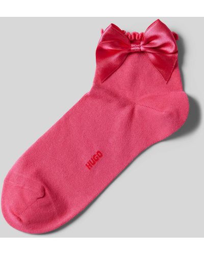 HUGO Socken mit Zierschleife - Pink