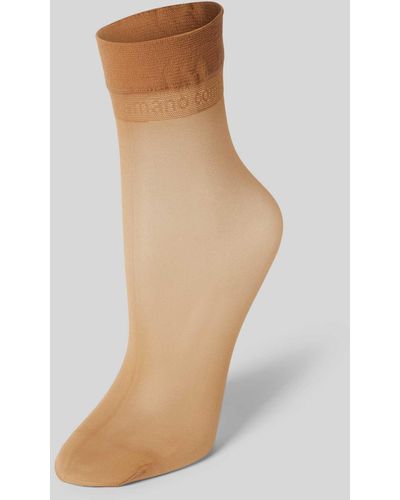 Camano Socken mit elastischem Bund Modell 'Basic' - Weiß