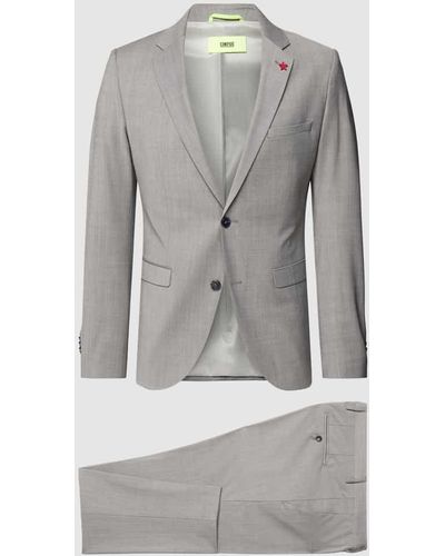Cinque Anzug mit Applikation Modell 'Cimonopoly' - Grau