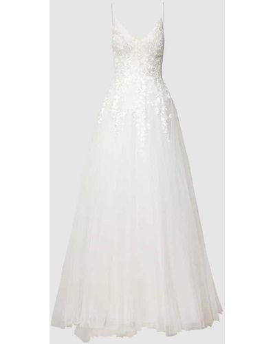 Luxuar Brautkleid mit floraler Spitze - Weiß