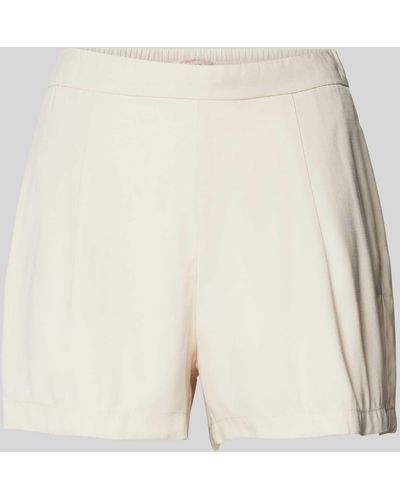 ONLY High Waist Shorts mit Bundfalten Modell 'MAGO LIFE' - Natur