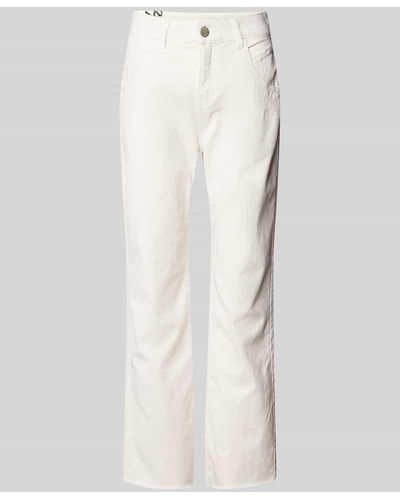 Opus Jeans im Destroyed-Look Modell 'Lani twist' - Weiß