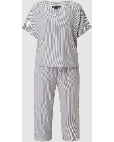 Donna Karan Pyjama aus Seersucker - Grau