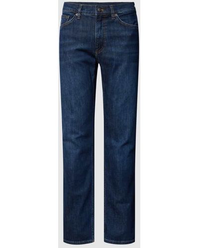 GANT Regular Fit Jeans mit 5-Pocket-Design - Blau
