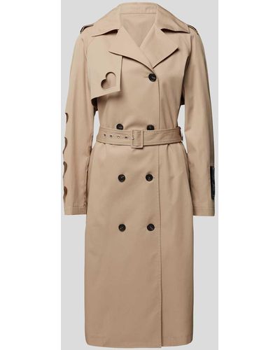 MSGM Trenchcoat mit Cut Out - Natur