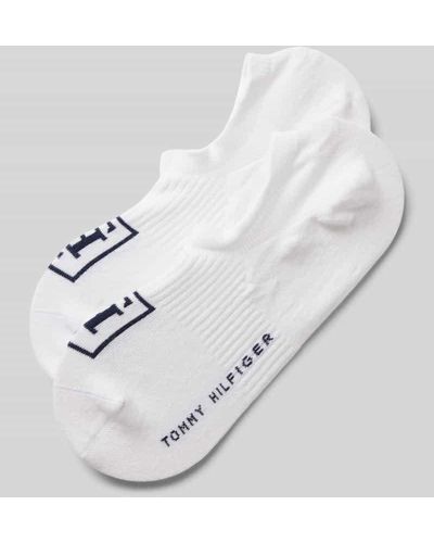 Tommy Hilfiger Sneakersocken mit Label-Detail im 2er-Pack - Weiß