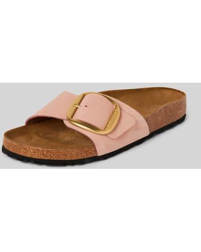 Birkenstock Slides aus echtem Leder Modell 'Arizona' - Pink