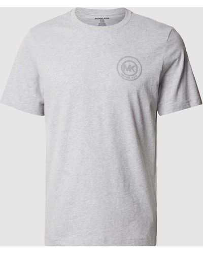MICHAEL Michael Kors T-shirt Van Katoen Met Logoprint - Grijs