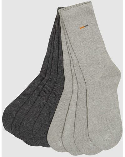 Camano Socken mit Stretch-Anteil im 8er-Pack - Grau