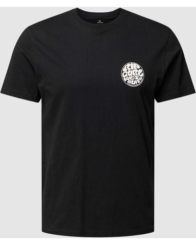 Rip Curl Standard Fit T-shirt Met Labelprint - Zwart