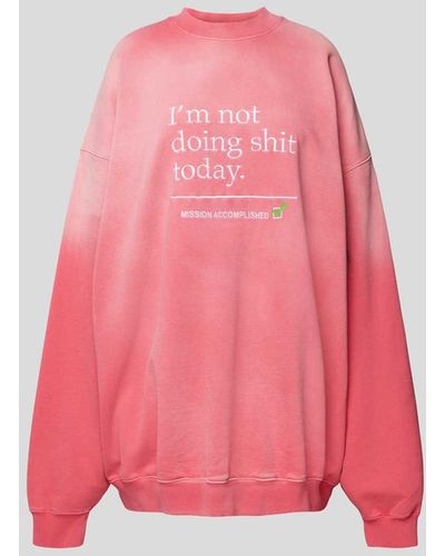 Vetements Sweatshirt mit Statement-Stitching - Pink