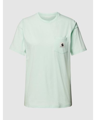 Carhartt T-Shirt mit Brusttasche - Grün