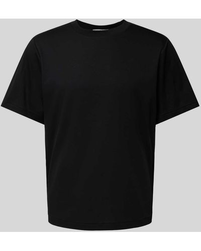 Tiger Of Sweden T-Shirt im unifarbenen Design Modell 'LOGRA' - Schwarz