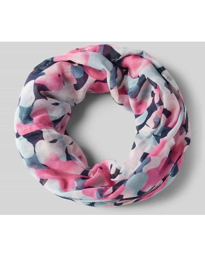 Tom Tailor Loop-Schal mit Allover-Print - Pink