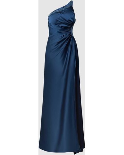 Luxuar Abendkleid mit Perlen - Blau