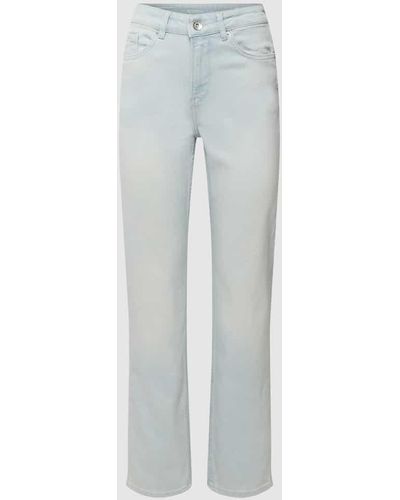 Garcia Jeans mit Label-Patch Modell 'LUISA' - Grau
