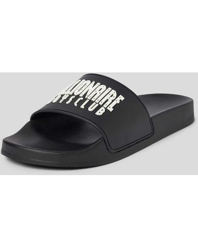 BBCICECREAM Slides mit Label-Detail - Schwarz