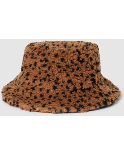 Wouf Bucket Hat mit Animal-Print - Braun