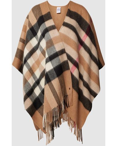 Fraas Poncho aus reiner Wolle - Natur