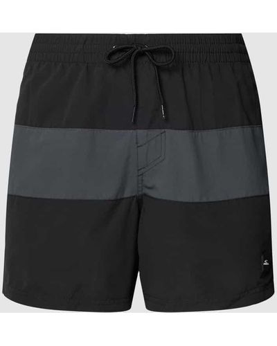O'neill Sportswear Badehose mit Colour-Blocking-Design - Schwarz