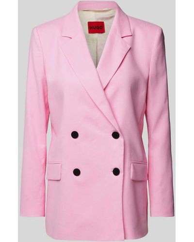 HUGO Blazer mit Pattentaschen Modell 'Avani' - Pink