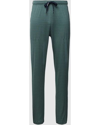 CALIDA Pyjama-Hose mit Allover-Muster - Grün