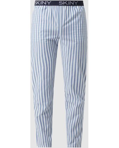 SKINY Pyjama-Hose aus Baumwolle - Blau
