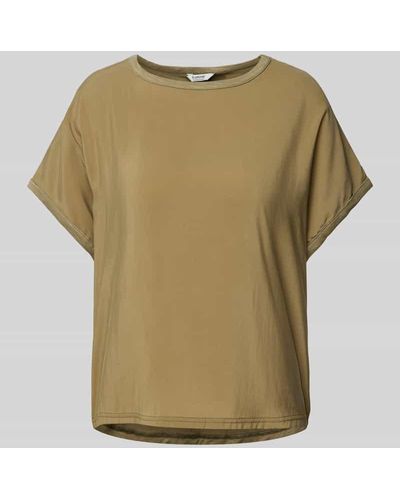 B.Young T-Shirt mit Kappärmeln Modell 'Silti' - Grün