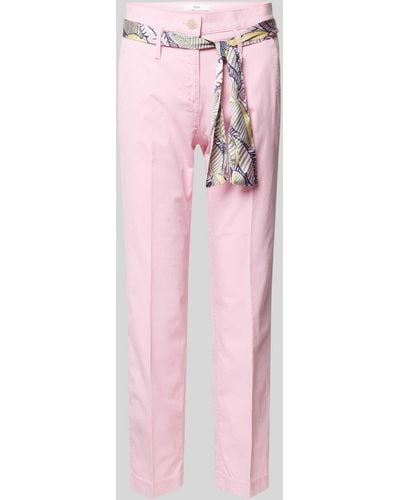 Brax Slim Fit Hose mit verkürztem Schnitt Modell 'Style. Mel' - Pink
