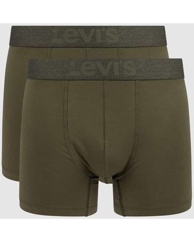 Levi's Trunks mit Stretch-Anteil im 2er-Pack - Grün